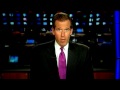 brian williams first broadcast as anchor of nbc nightly news