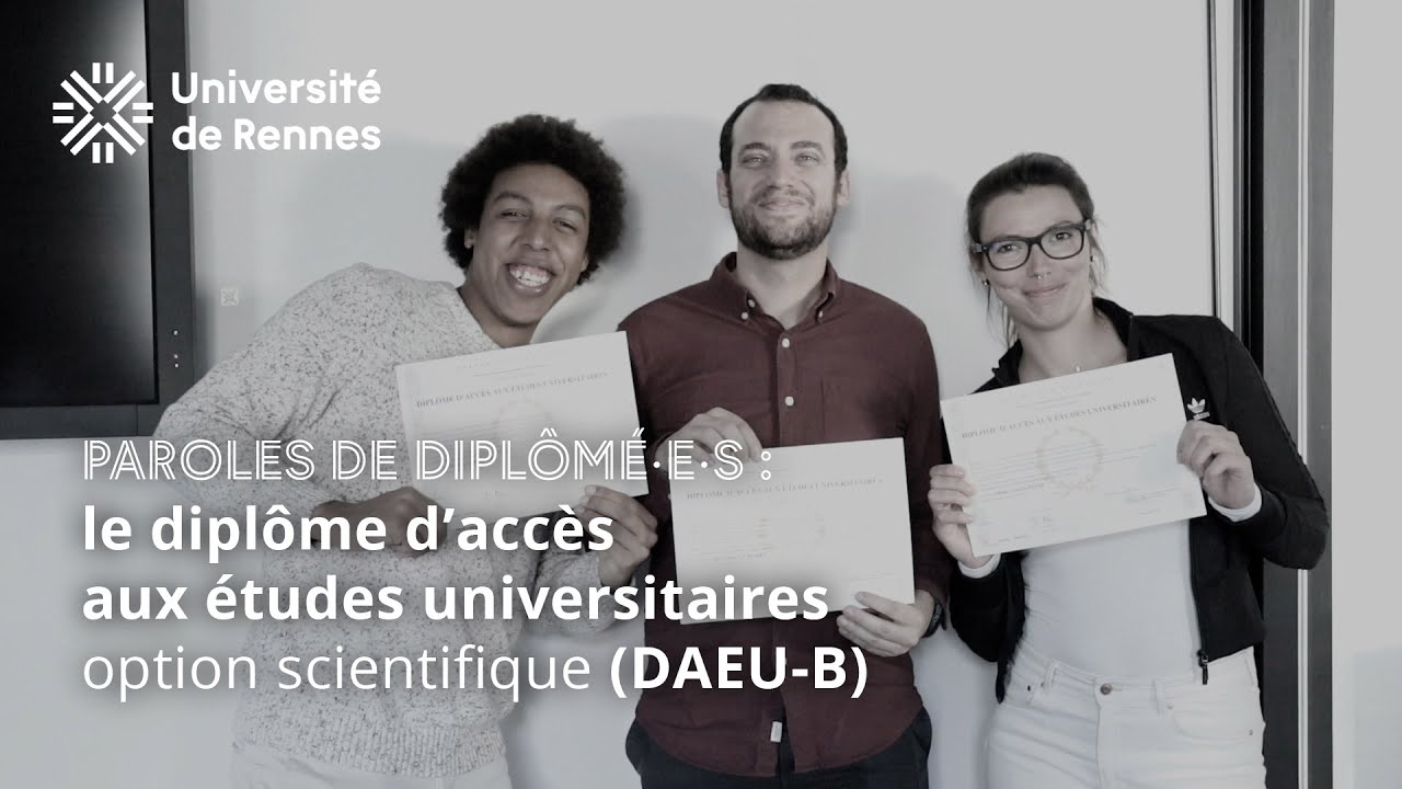 TÉMOIGNAGES : Le Diplôme D'accès Aux études Universitaires, Option ...