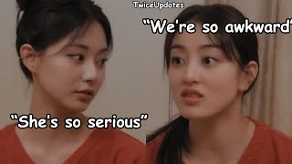 when tzuyu almost died in nayeon’s seriousness and then there’s jihyo being awkward with chaeyoung