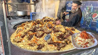 KABULI PULAO RECIPE | How To Make 200+ KG Afghani Pulao | Plov Rice Popular Street Food In Pakistan