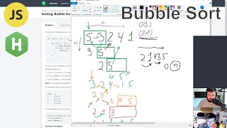 [Easy] Sorting: Bubble Sort (Hackerrank, javascript, sorting)