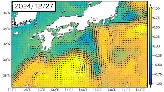 2025年1月24日までの黒潮「長期」予測