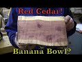 Woodturning Red Cedar 🐒 Banana Bowl! - Wood Turning