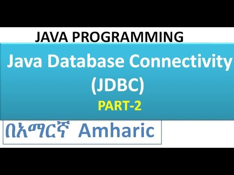 Jdbc Java Database Connectivity Part 2 Youtube
