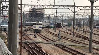 JR九州 南福岡駅 783系特急みどりハウステンボス11号 回送〜通過