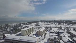 米子の大雪空撮