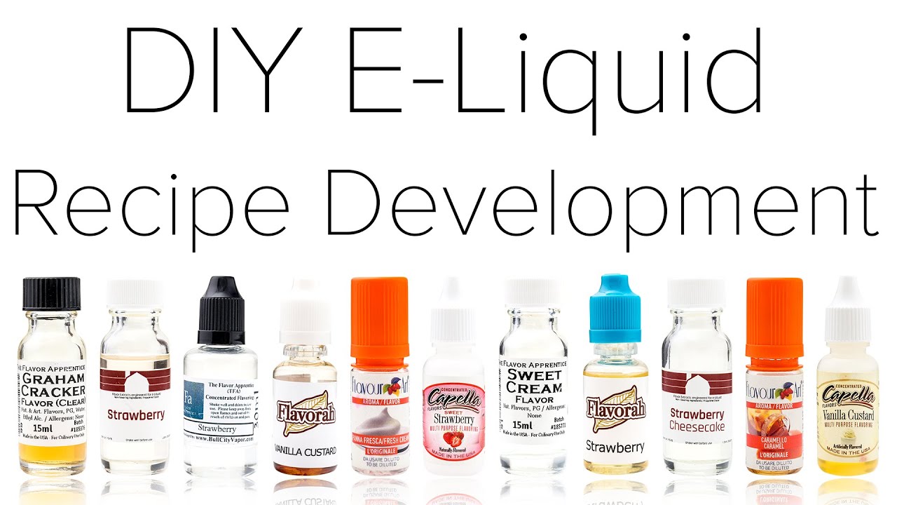 Diy E Liquid Recipe Development Youtube
