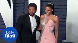 Ciara glitters in pink at Vanity Fair bash with Russell Wilson