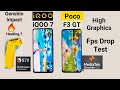 Poco F3 GT vs iQOO 7 Genshin Impact gameplay heating test,fps drop test 🔥🔥🔥