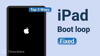 Top 3 Ways to Fix iPad Stuck on Apple Logo & Boot Loop (2024 Latest)