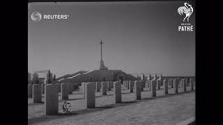 UK/EGYPT/FILE: WESTERN DESERT: ALAMEIN MEMORIAL: Reunion at Wembley Memorial unveiled (1954)