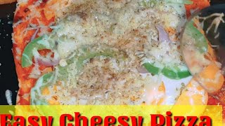 Easy Cheesy Pizza at home/No maida&No yeast/Veg Pizza in Tamil/Bread Cheese Pizza