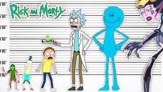 Giganci z Rick i Morty! Porównanie rozmiarów Rick i Morty!