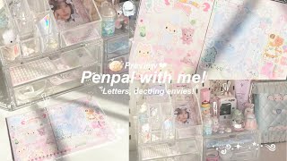 Penpal with me! Dear Aditi ❤︎ | writing letters, decorating envies, packing stationary! 🤍🎼