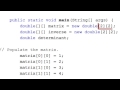 Java - Multidimensional Arrays
