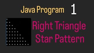Print Right Triangle star pattern program in java #leftstarpattern#CoderSandy0