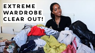 EXTREME WARDROBE CLEAR OUT & DECLUTTER! | It's about time!