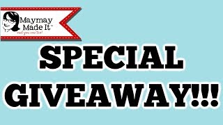 Special Giveaway Announcement!!!