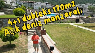 Didim Akbük'te en elit site içinde olimpik yüzme havuz'lu  Deniz manzaralı 4+1 170.000 euro güncel