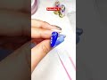 Blue nail with chain design