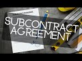 Subcontractor Agreement Explained Including Conditions And Clause Headings