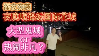 深夜突襲｜夜晚嘅錦繡國際花城｜大型鬼城or熱鬧社區？坦洲性價比最高樓盤｜國際花城夜景｜買左會唔會孤獨站崗｜冷冷清清 淒淒慘慘？#坦洲樓盤 #中山樓盤