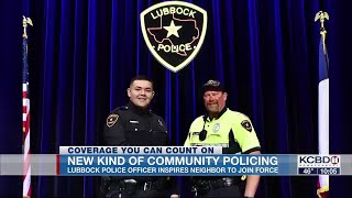 True 'community policing;' Lubbock police officer inspires young neighbor to join force