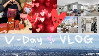 2021 VLOG. 발렌타인 데이에 미국 남의 집 구경 같이 하실래요? :) Let's peek at this pretty open house on Valentine's day!