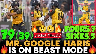 Mr. Google | Haris on Beast Mode 🔥| Islamabad United vs Peshawar Zalmi | Match 29 | cricket miko2.0