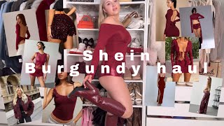 A very burgundy Shein haul | 🥀