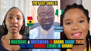 🇬🇭🇳🇬 NIGERIANS \u0026 🇧🇼MOTSWANA In GHANA Share Their CULTURE SHOCKS LIVING In GHANA || Kamma Dyn