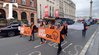 Just Stop Oil stop traffic with slow march protests across London