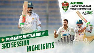 3rd Session Highlights | Pakistan vs New Zealand | 1st Test Day 1 | PCB | MZ2L