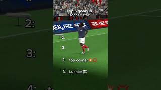 Tip 5 goals in soccer star #game #gaming #capcut #short #football #goal #top5 #soccer star