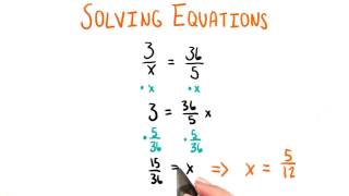 Solving with x in the Denominator - College Algebra