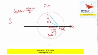 שיעור פרטי במתמטיקה לבגרות - חישוב שטח משולש קהה זווית