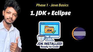 1. Eclipse IDE + JDK Setup | Hello World Program | Phase 1 - Java Basics | N Verse