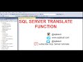 SQL Server Translate Function