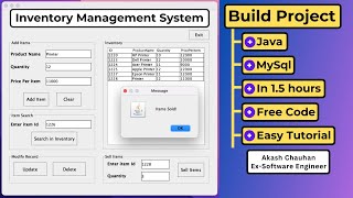 🔥Java Project Tutorial- Make Inventory Management System Step by Step Using Eclipse & MySQL Database