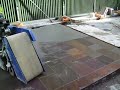 grouting paving using tufftop jointing mortar step 4 cleaning