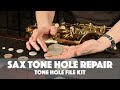 How To Repair A Sax Tone Hole | Abrasive File Kit