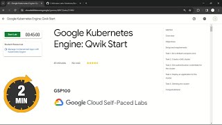 Google Kubernetes Engine: Qwik Start #qwiklabs | #GSP100