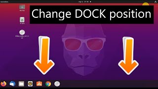 How to Change DOCK position to bottom on Ubuntu 20.10