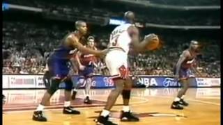 Scottie Pippen  Posterizes Oliver Miller vs Suns Game 5 '93 Finals