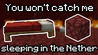 Sleeping in the Nether but every line of the song is a Minecraft item