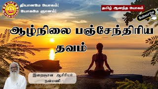 ஆழ்நிலை பஞ்சேந்திரிய தவம் | Deep Panchendriya Meditation | தமிழ் ஆனந்த யோகம் | Tamil Aanandha Yogam