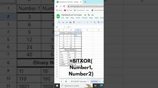 BITXOR Function in Excel | BITXOR Function in Excel