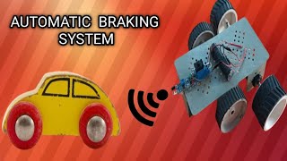 How To Make Automatic Braking System Car Without Arduino // Smart Project For Science Exhibition