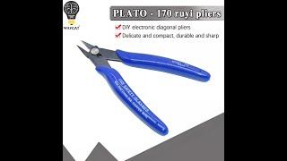 Diagonal Pliers Cutting Electronic Wire Cutter Outlet Plastic Handle PLATO 170 Models Hand Tools