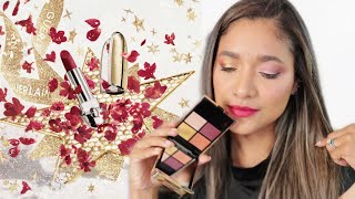 Wow .. Guerlain Holiday 2022 - Ombres Golden Stars 777 | Rouge G Lipstick in berry alchemy